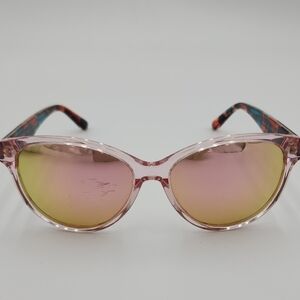 Carfia Stylish Pink Sunglasses With‎ Generic Bag